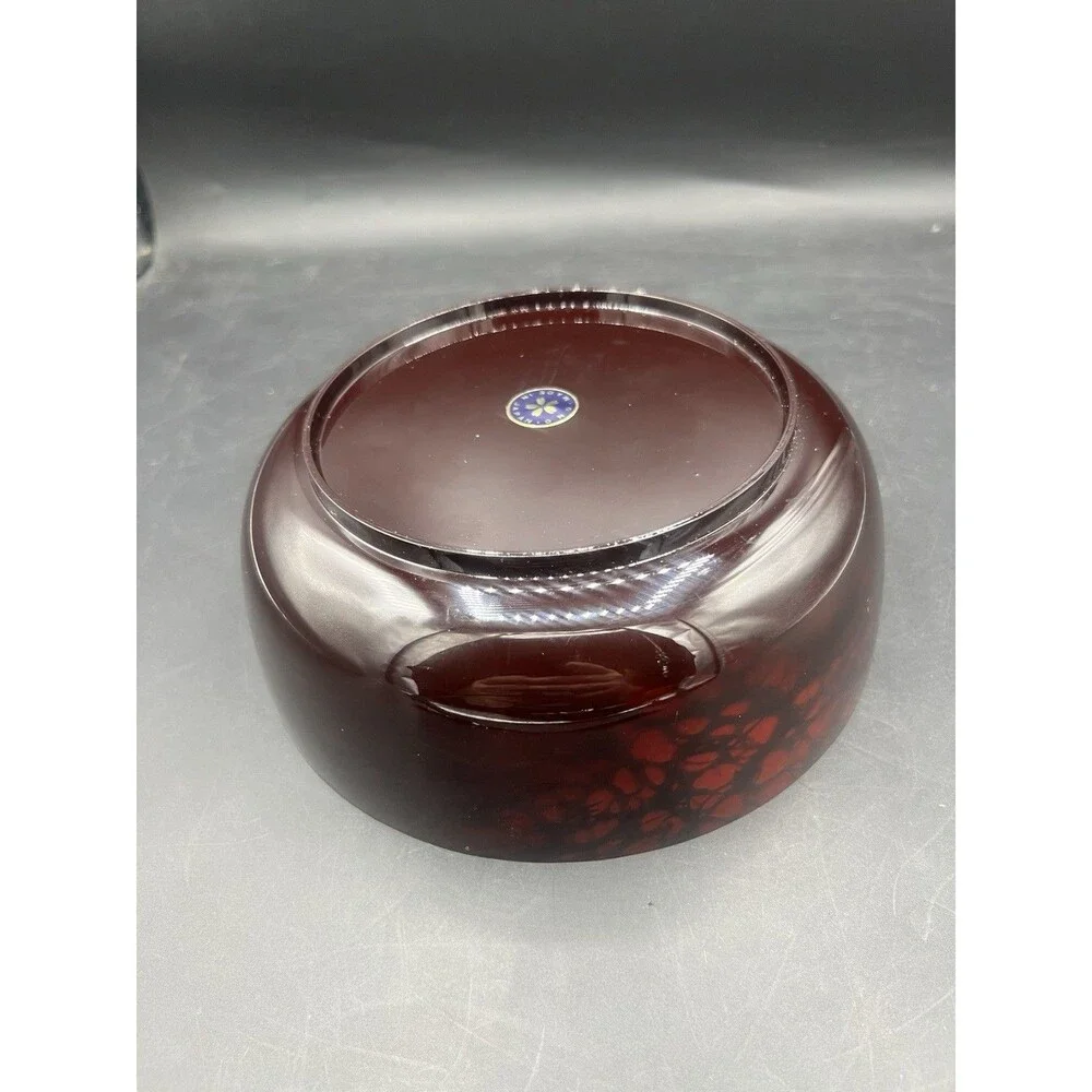Vintage ONO Japanese Lacquer Style Jewelry Trinket Box Red Floral Fan Made Japan